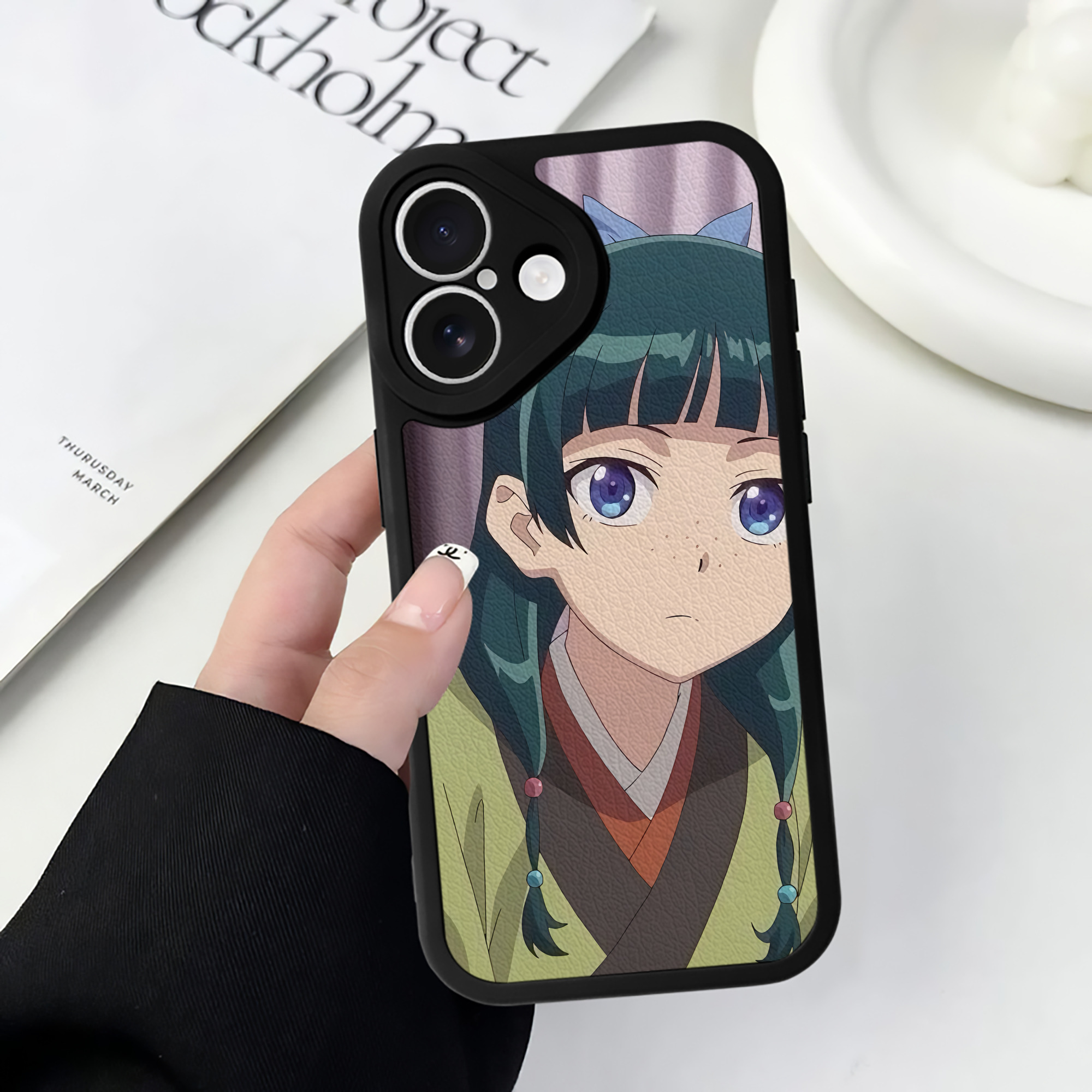 薬屋のひとりごと The Apothecary Diaries 【iPhone 16シリーズ対応】シリコンスマホケース（レザー調） 材質：シリコン